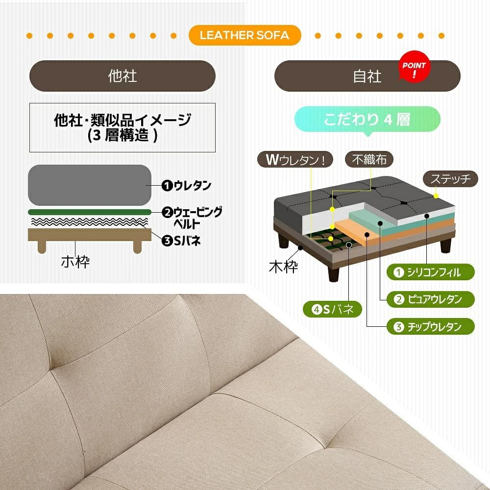 超人気！ソファベッド ソファ ベッド ロータイプ 2人　オシャレ　BLACK