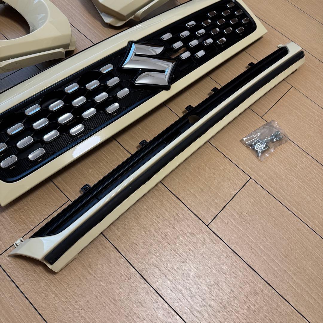 スズキ スペーシア ギア マイスタイル グリル ライトカウル セット