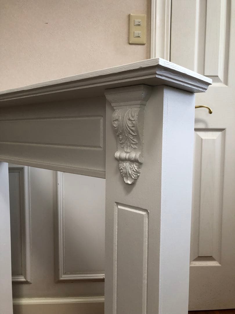 ミルク　★送料込★即購入OK♪組立式マントルピース♪