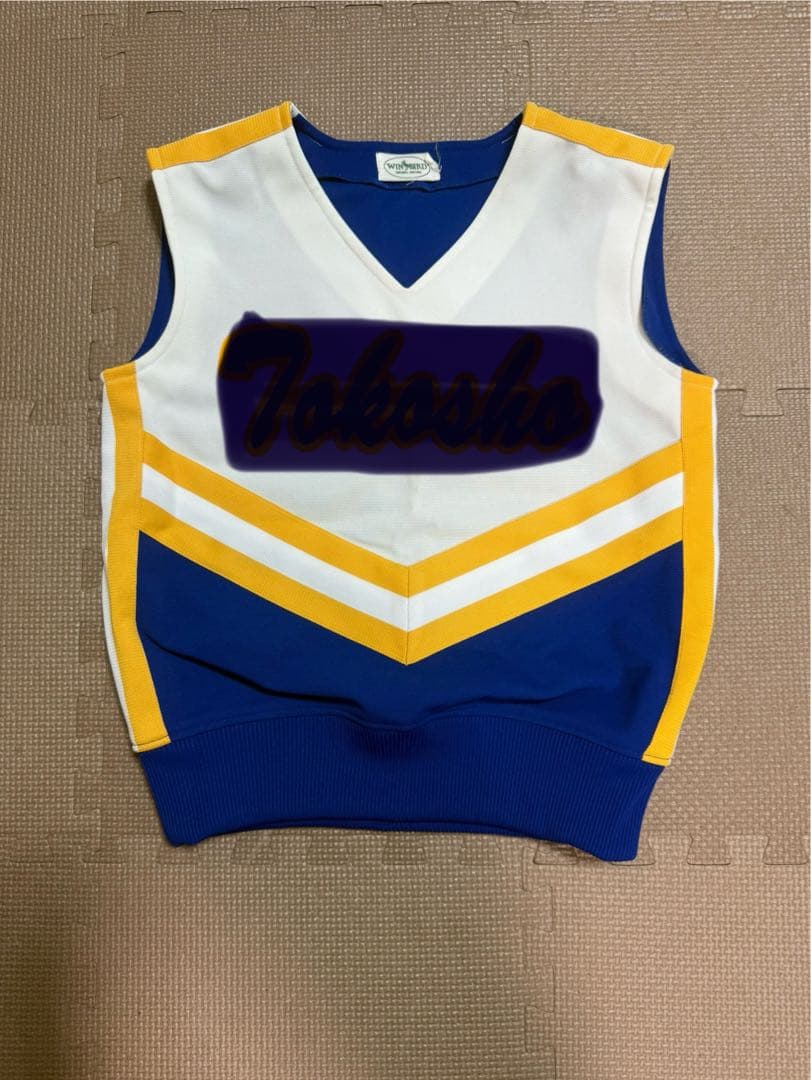 チアリーディングウェアセット（青と白）