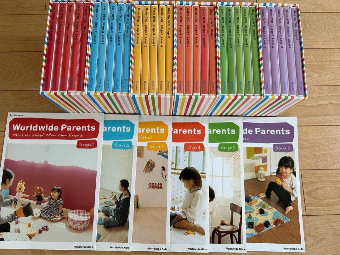 wwk ワールドワイドキッズ DVD30枚　parentsガイド6冊セット