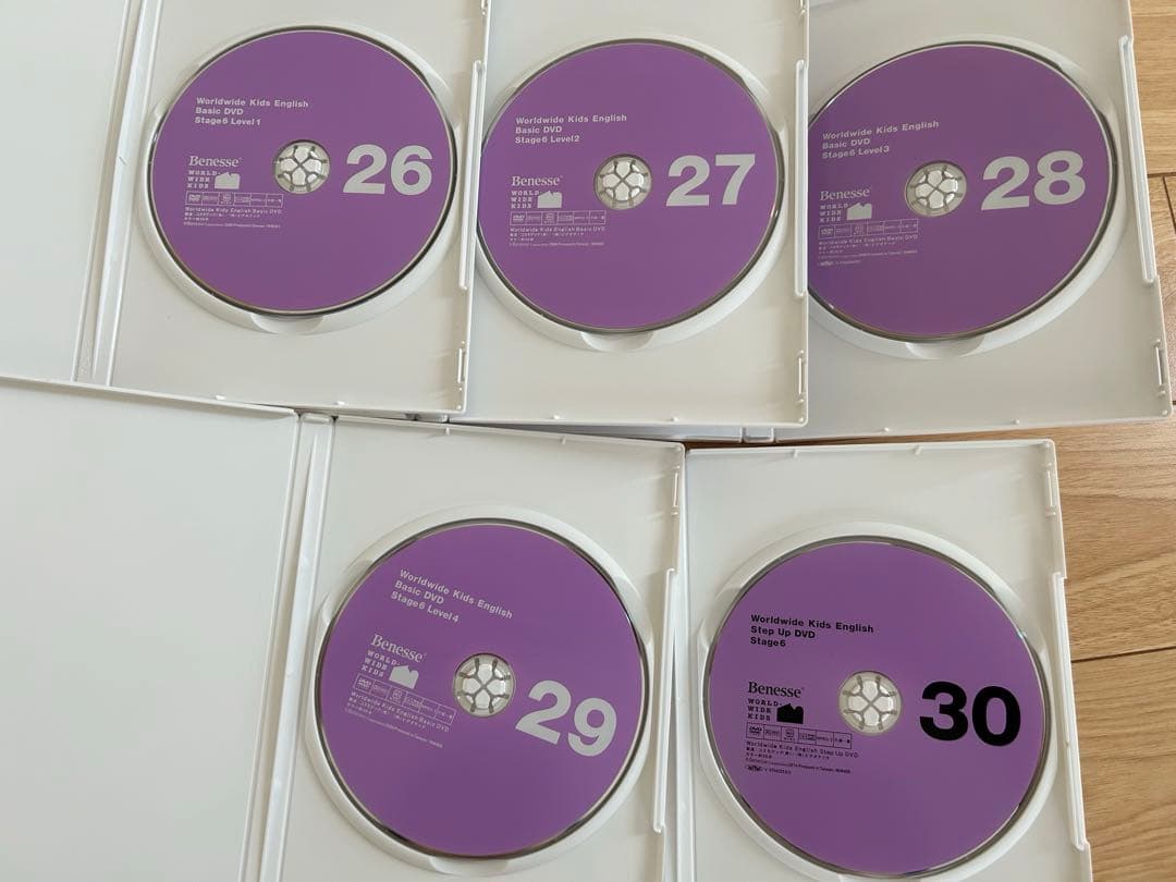 wwk ワールドワイドキッズ DVD30枚　parentsガイド6冊セット