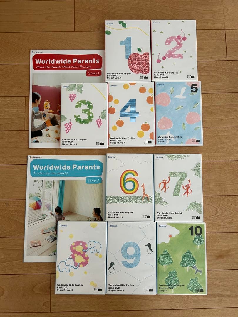 wwk ワールドワイドキッズ DVD30枚　parentsガイド6冊セット