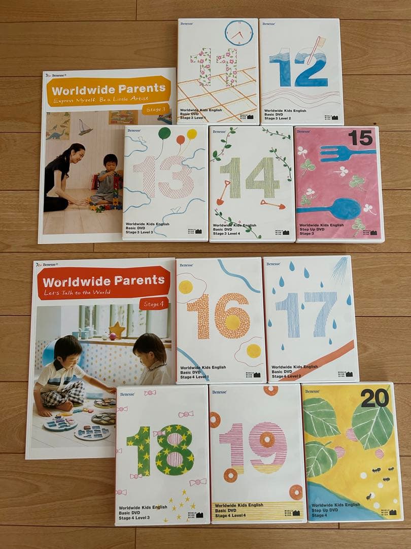wwk ワールドワイドキッズ DVD30枚　parentsガイド6冊セット