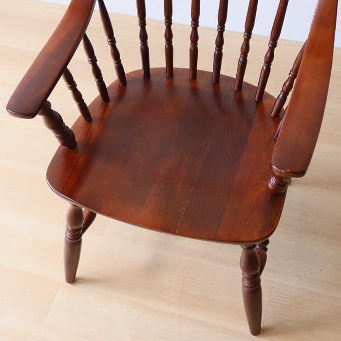 アンティーク 飛騨の家具 柏木工 肘付 ウィンザーチェア ブナ材 ダイニング