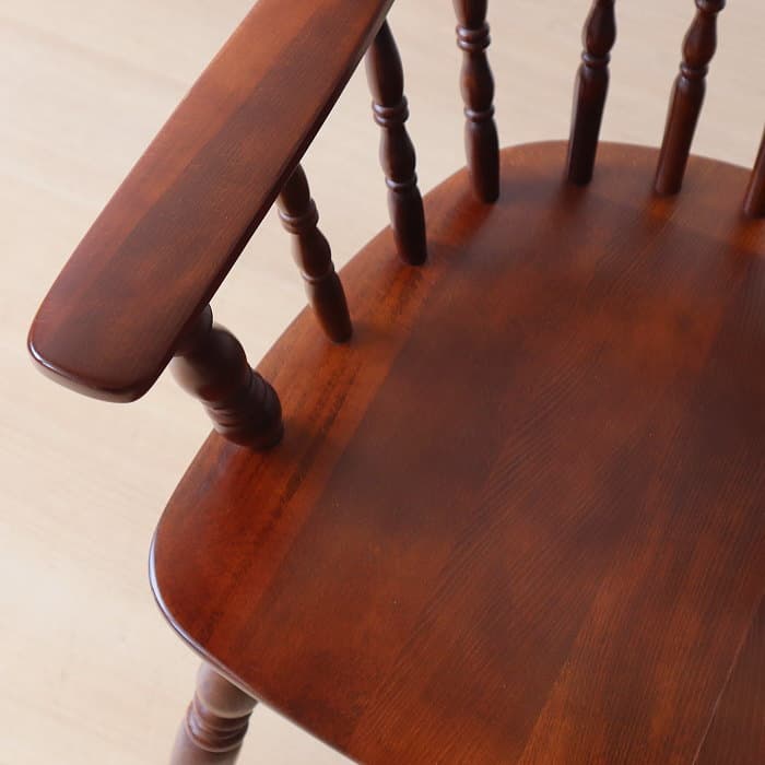 アンティーク 飛騨の家具 柏木工 肘付 ウィンザーチェア ブナ材 ダイニング