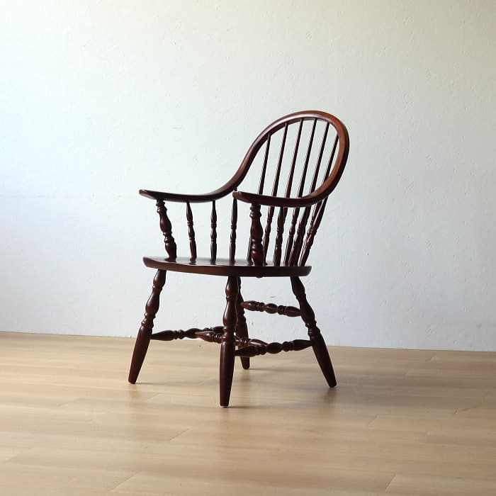 アンティーク 飛騨の家具 柏木工 肘付 ウィンザーチェア ブナ材 ダイニング