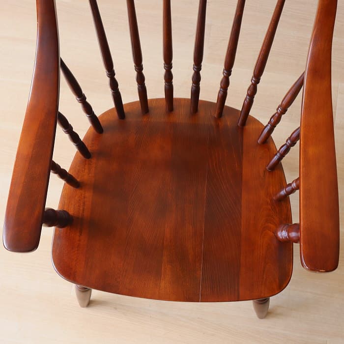 アンティーク 飛騨の家具 柏木工 肘付 ウィンザーチェア ブナ材 ダイニング