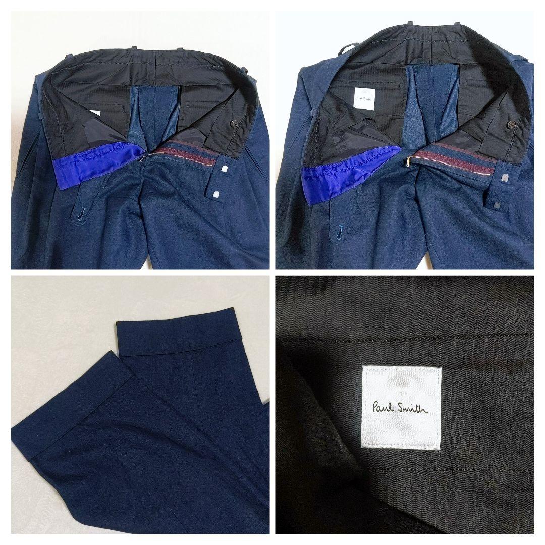 【美品】　現行タグ　ポールスミス　ダブルスーツ　麻シルク　オーバーシルエット