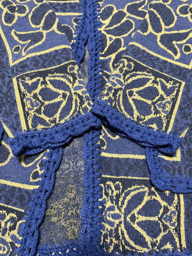 アメリヴィンテージ　RUG PATTERN KNIT JACKET