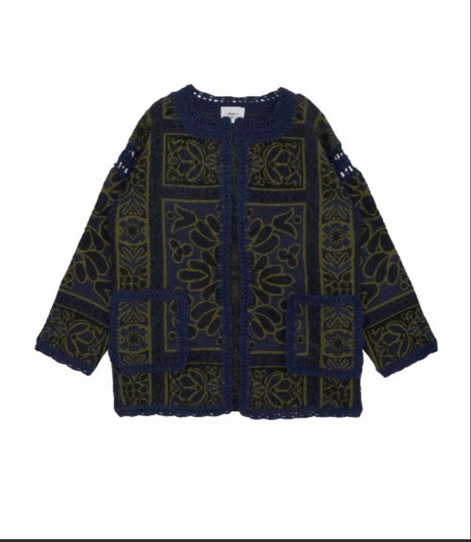 アメリヴィンテージ　RUG PATTERN KNIT JACKET