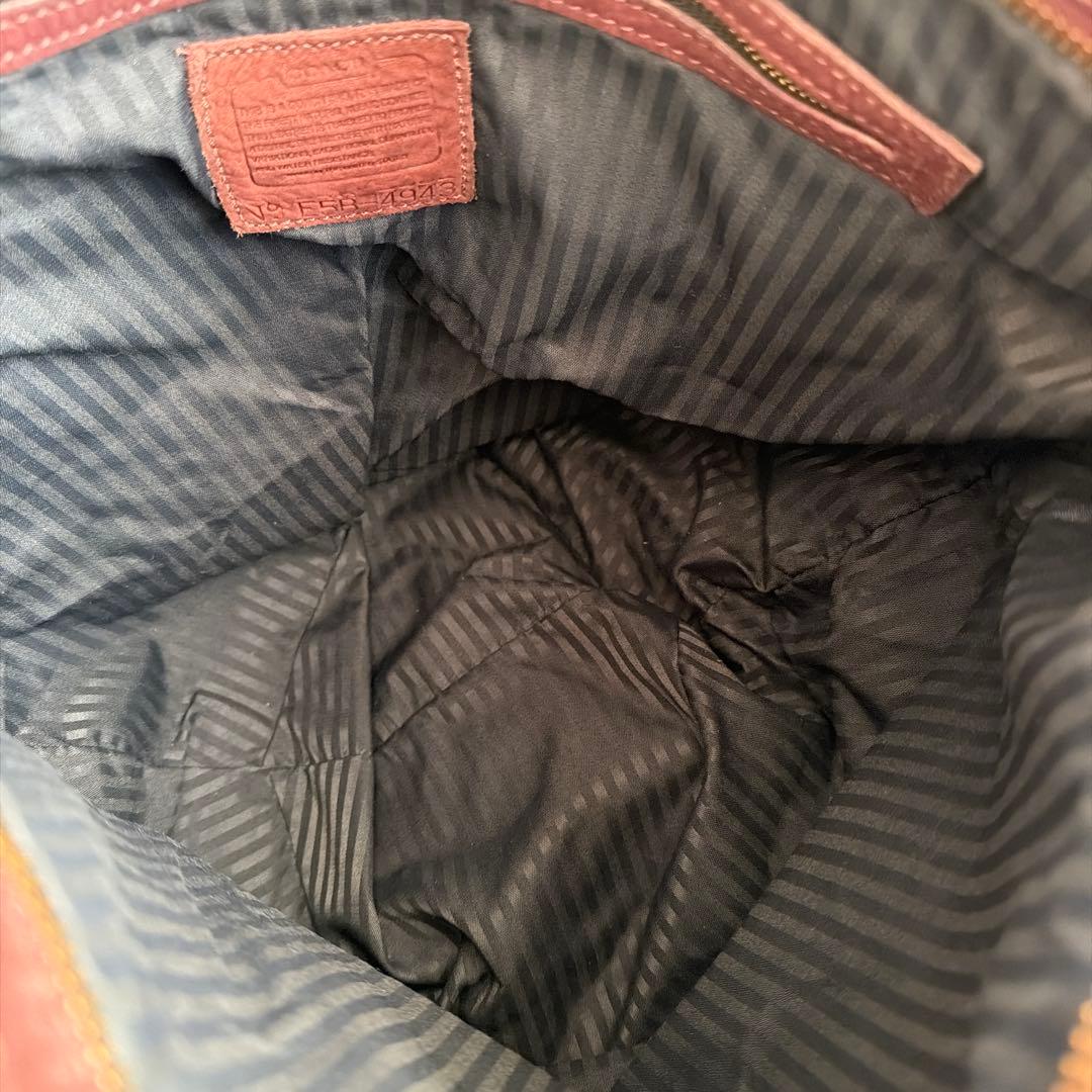 希少 vintage COACH ショルダーバッグ ヌバック バケツ スウェード