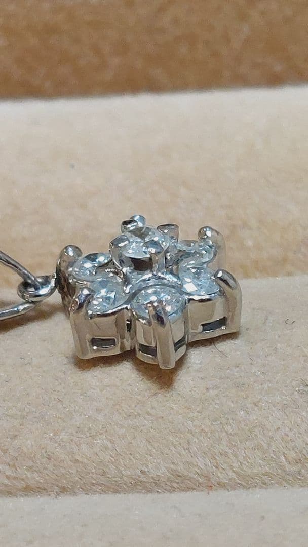 夕方まで大大赤字PT900ダイヤ 0.33きらりんペンダントトップ