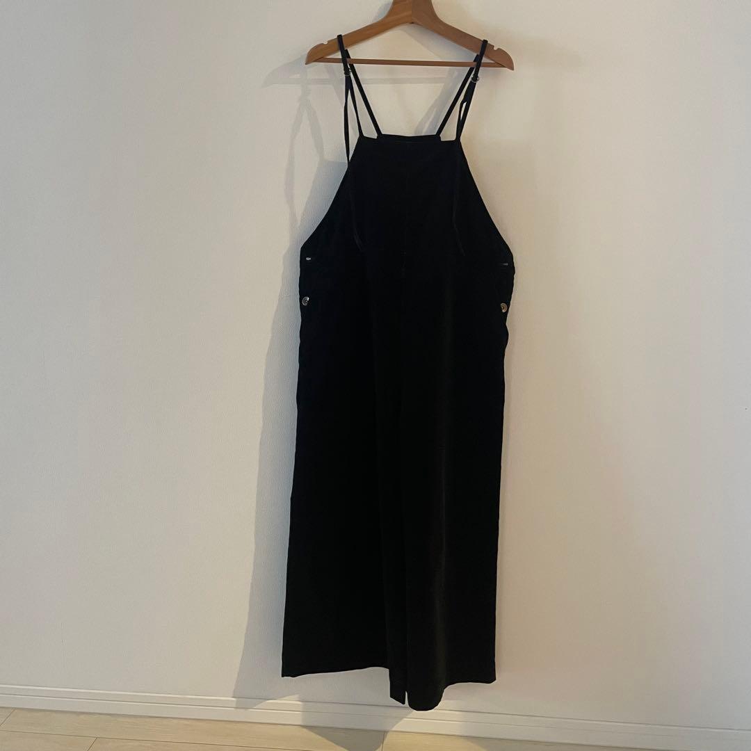 SACRAブラックサロペット 38サイズ コーディロ　コットン100%