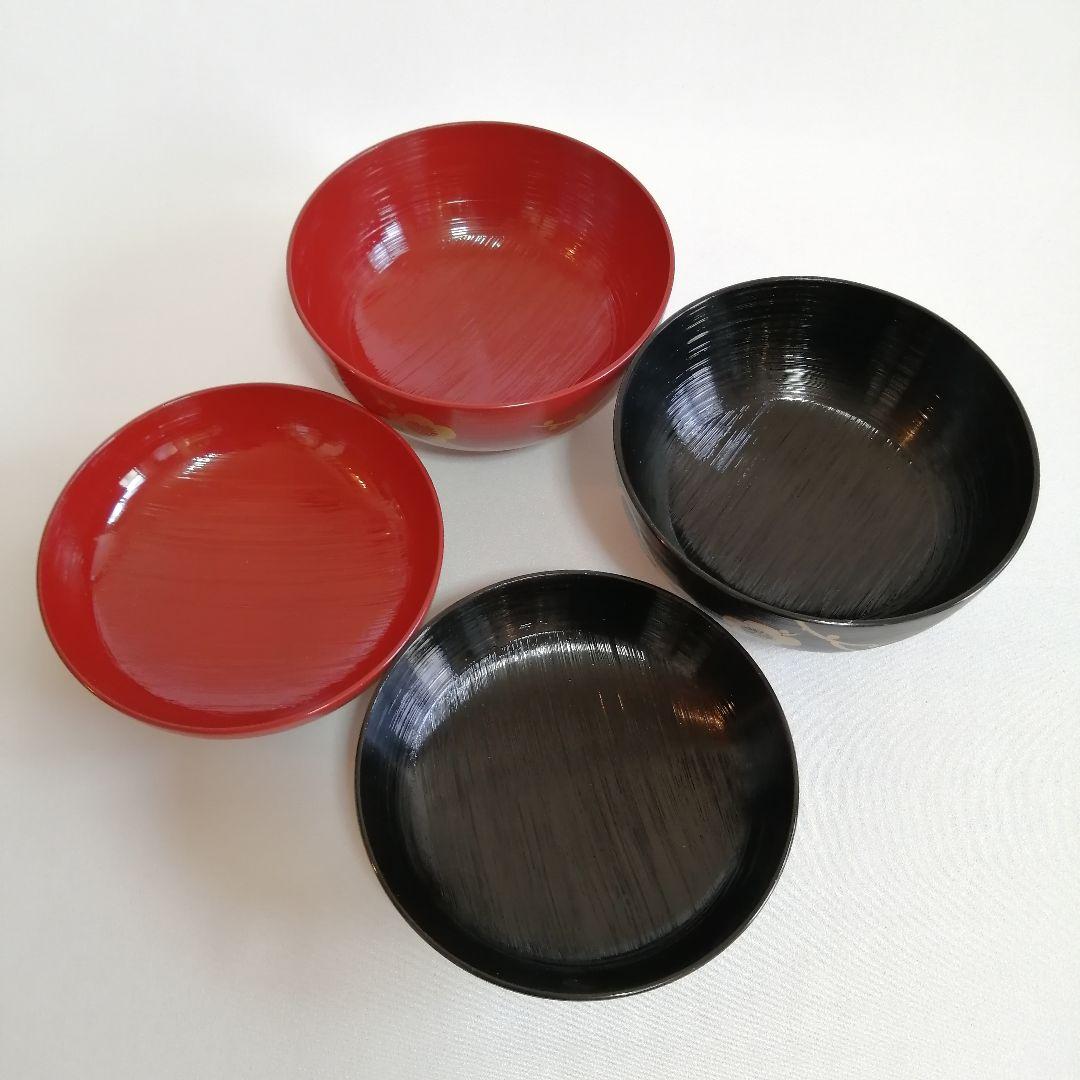 【予約品】未使用/山田平安堂 呉藤友乗 木製漆器 蓋つき 汁椀 雑煮椀 夫婦椀
