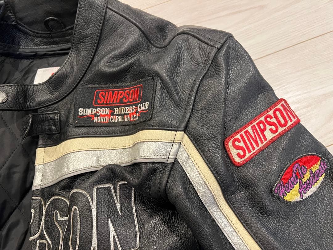 SIMSON レザー ジャケット シンプソン　ライディングジャケット