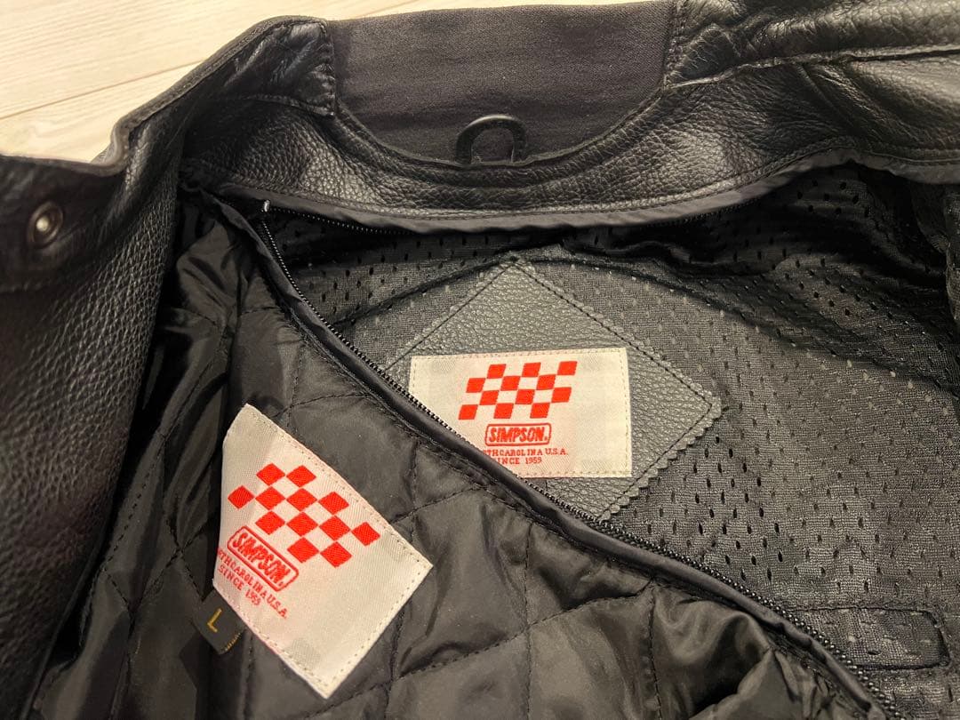 SIMSON レザー ジャケット シンプソン　ライディングジャケット