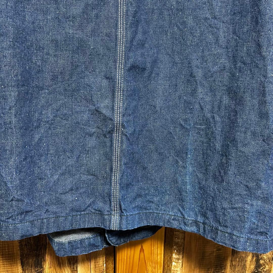 ビッグサイズ　Lee 91-J カバーオール デニム 濃紺 　ワンウオッシュ