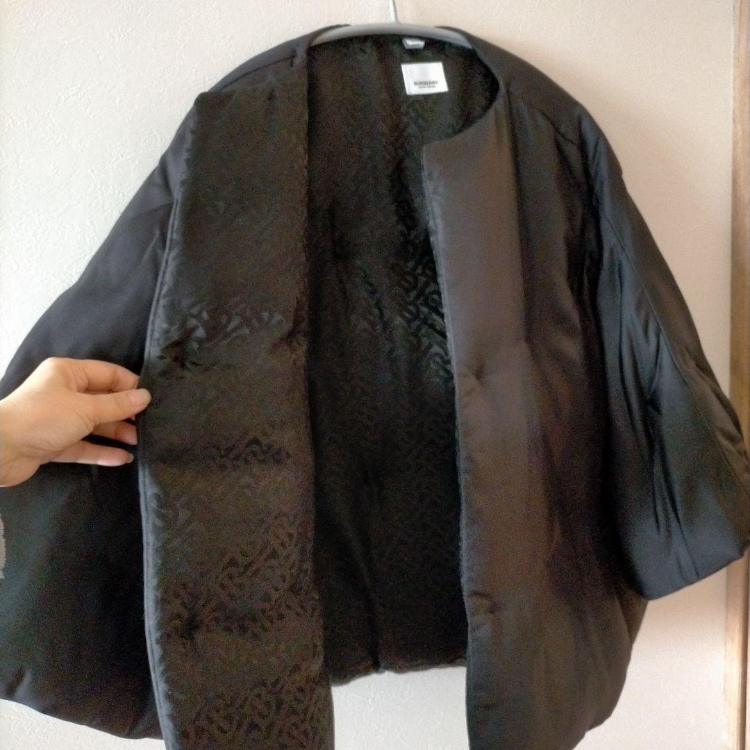 BURBERRY ブラック ポンチョ・ケープコート