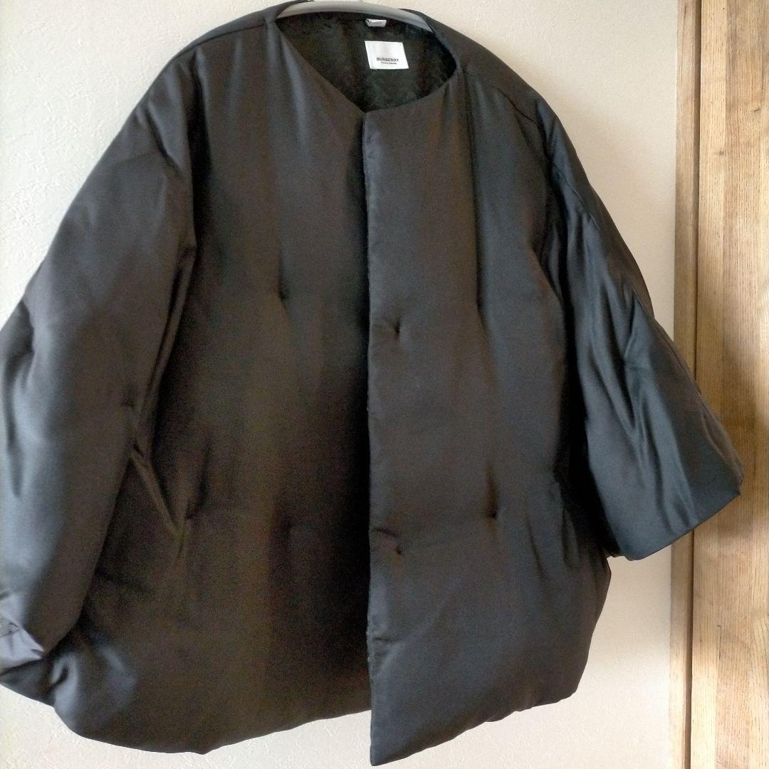 BURBERRY ブラック ポンチョ・ケープコート