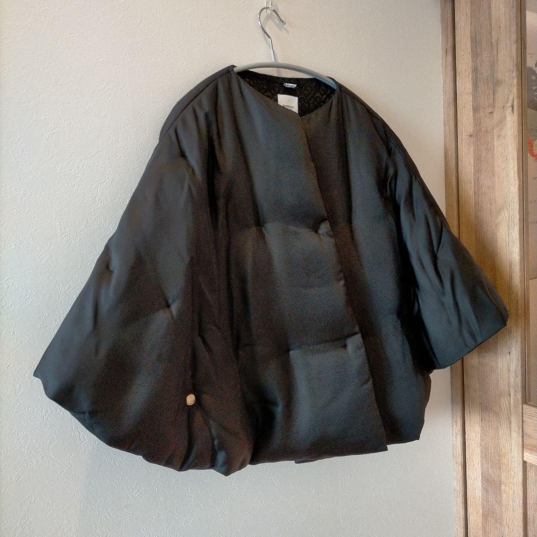 BURBERRY ブラック ポンチョ・ケープコート