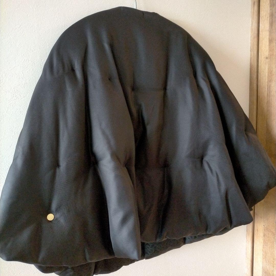 BURBERRY ブラック ポンチョ・ケープコート