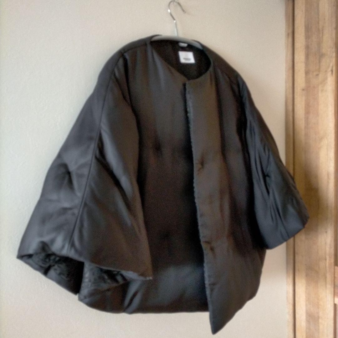 BURBERRY ブラック ポンチョ・ケープコート