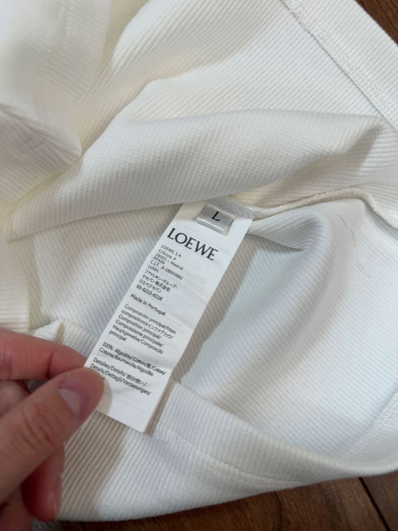 【新品】LOEWE ロエベ アナグラム ロゴ タンクトップ 白