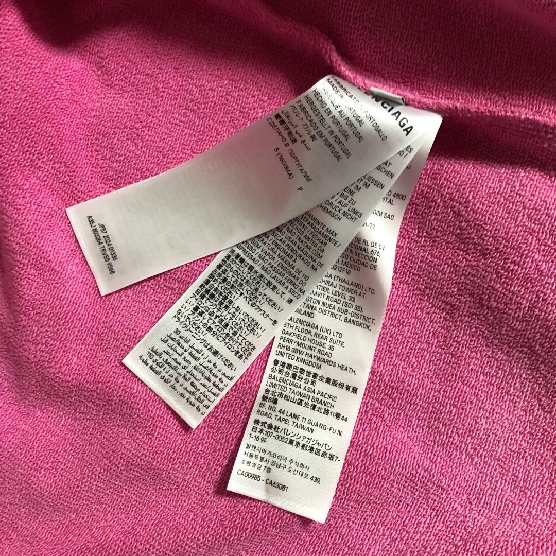 トップス BALENCIAGA 25SS fruity zipup hoodie pink