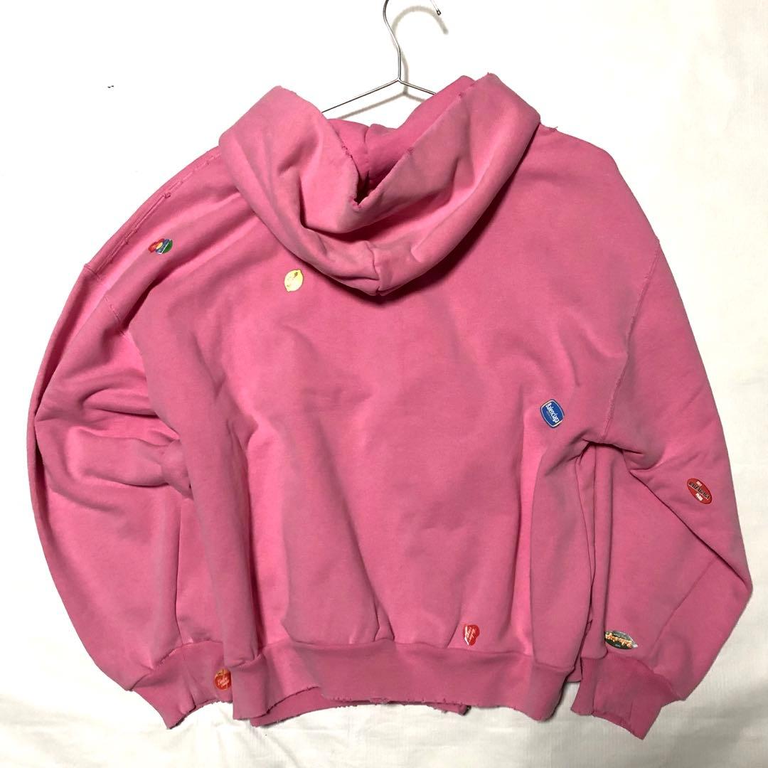 トップス BALENCIAGA 25SS fruity zipup hoodie pink