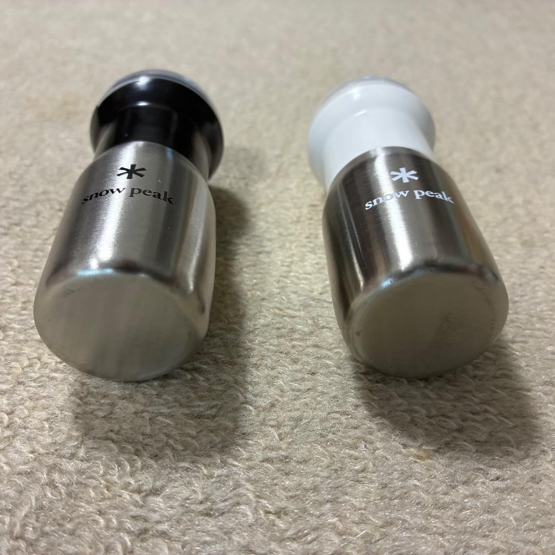 【希少・未使用】スノーピーク スパイスボトル白・黒セット CK-029WH/BK