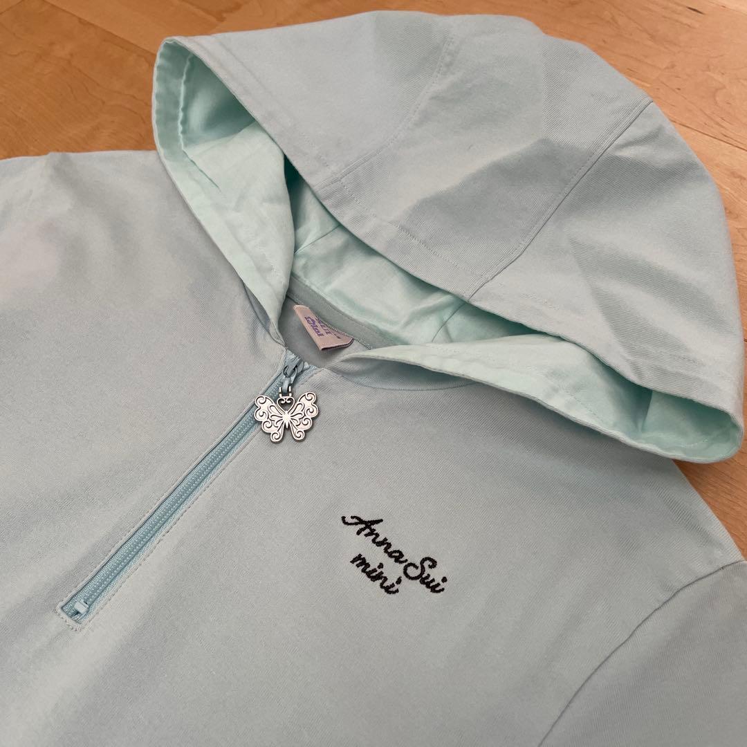 美品☆ アナスイミニ　チェック切り替えワンピース　150