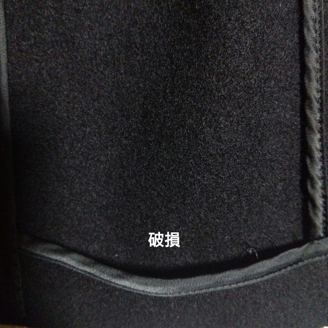 ATTACHMENT　Pコート　ヘビーメルトン　黒　3　綺麗(内側ほつれほどけ)