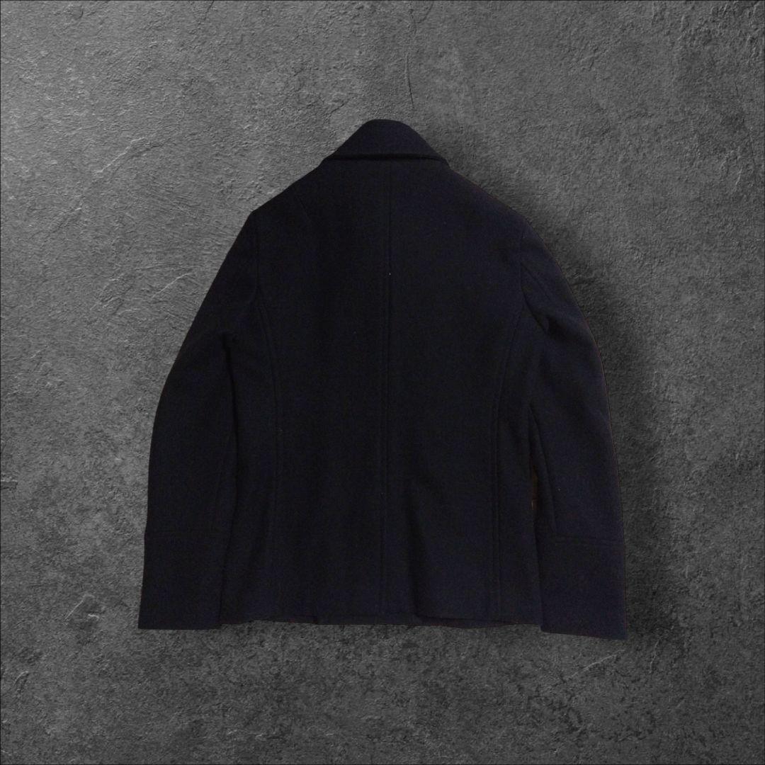 ATTACHMENT　Pコート　ヘビーメルトン　黒　3　綺麗(内側ほつれほどけ)