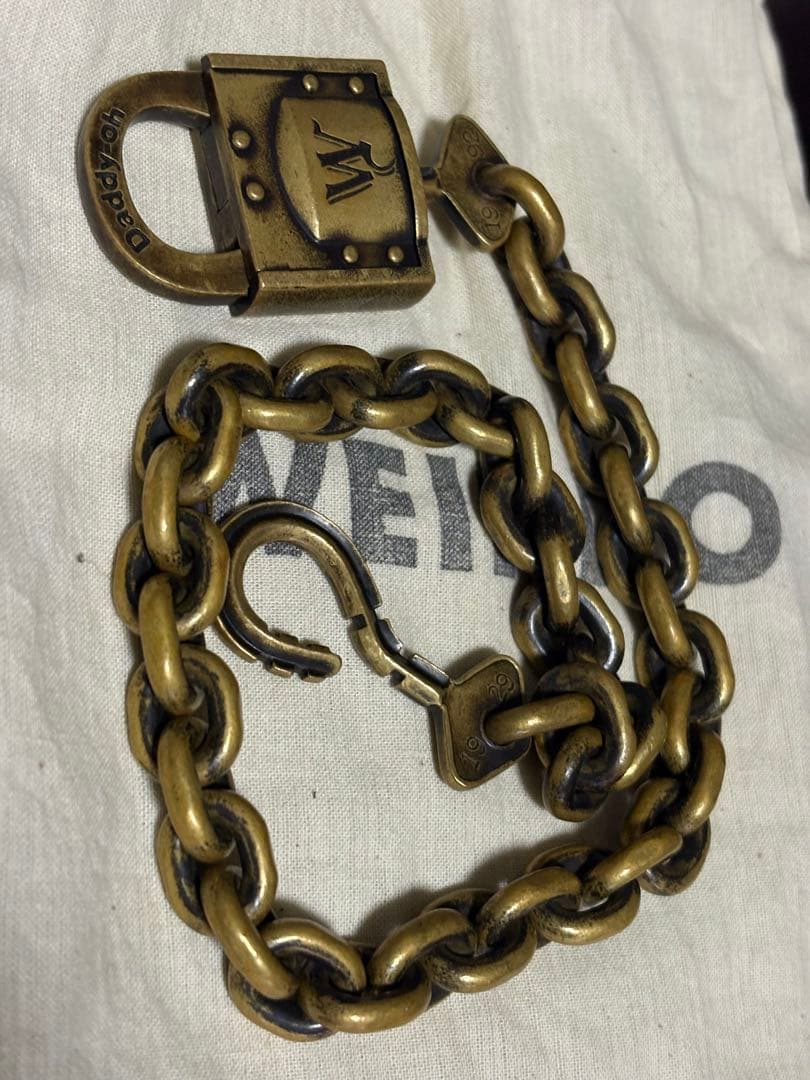 じ*ー様 WEIRDO ウィアード パドロック ウォレットチェーン ブラス 真鍮