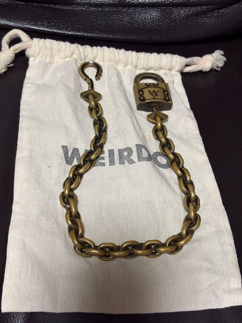 じ*ー様 WEIRDO ウィアード パドロック ウォレットチェーン ブラス 真鍮