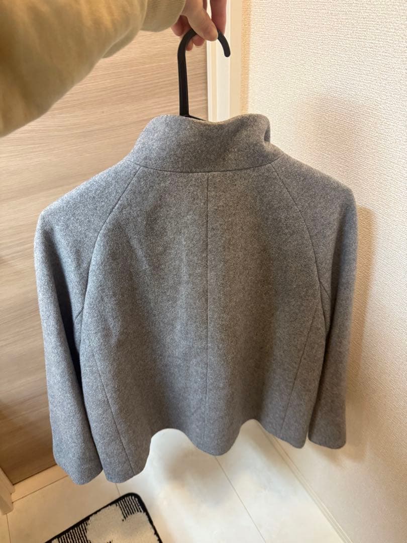 ANAYI ビーバーショートウールコート36 フレア