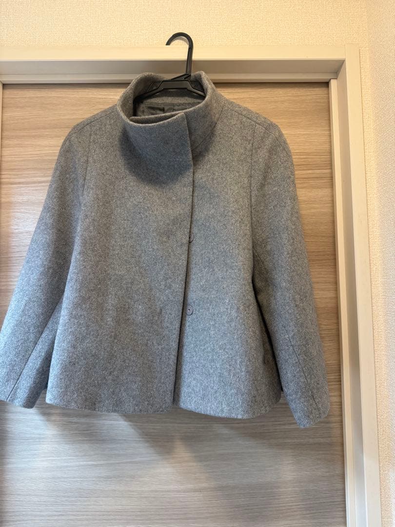 ANAYI ビーバーショートウールコート36 フレア