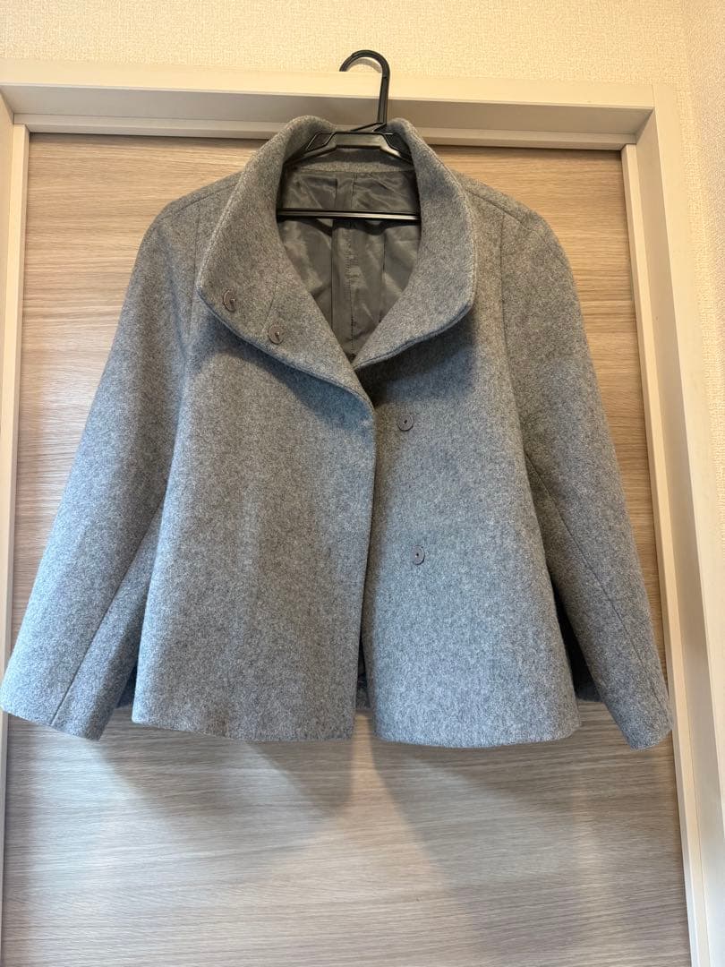 ANAYI ビーバーショートウールコート36 フレア