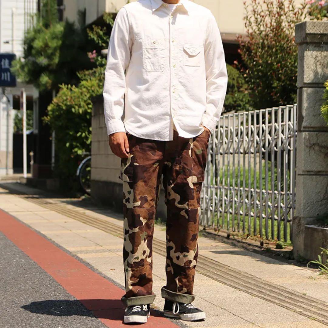 美品Lot1099 US ARMYカモフラージュカーゴパンツ30ウエアハウス迷彩