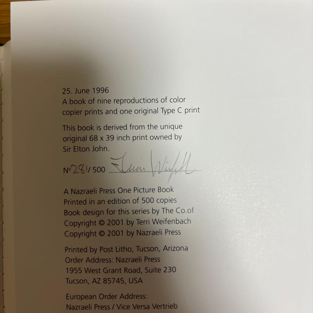 Terri Weifenbach 2冊セット サイン入り オリジナルプリント付き