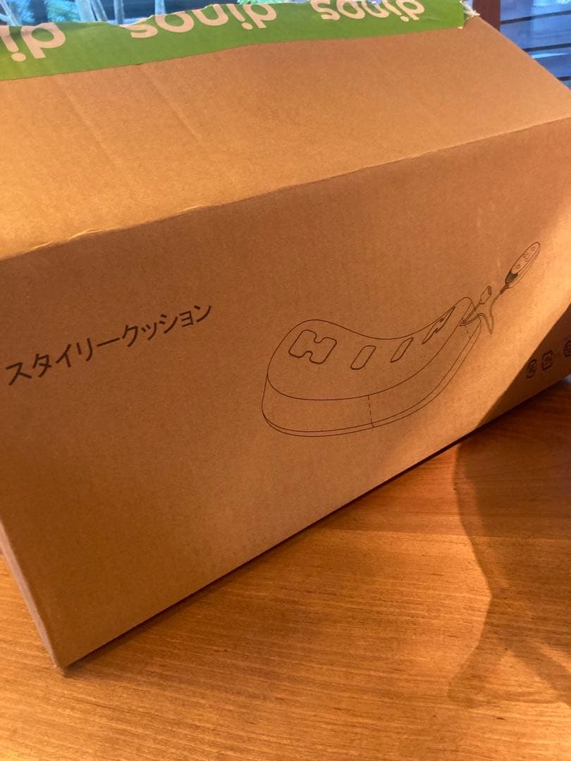 【美品】フィットネスクラブがつくったスタイリークッション　オレンジ　ディノス