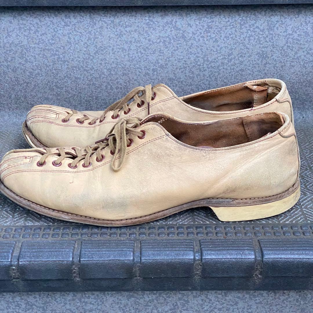 vintage HYDE 60年代頃？ ボウリングシューズ レザー 26cm相当