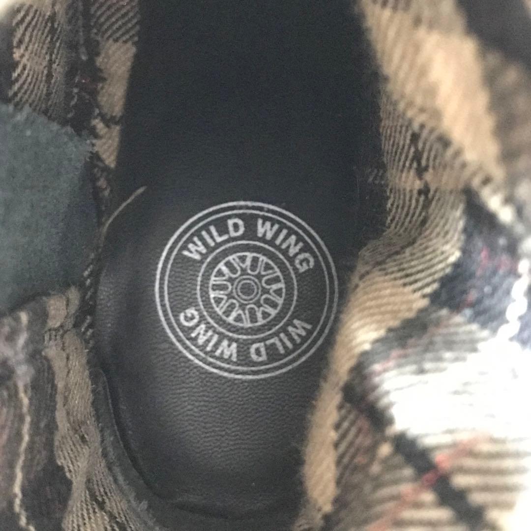 ワイルドウイング　ファルコン　レザー ブーツ厚底　バイクブーツ　ブラック