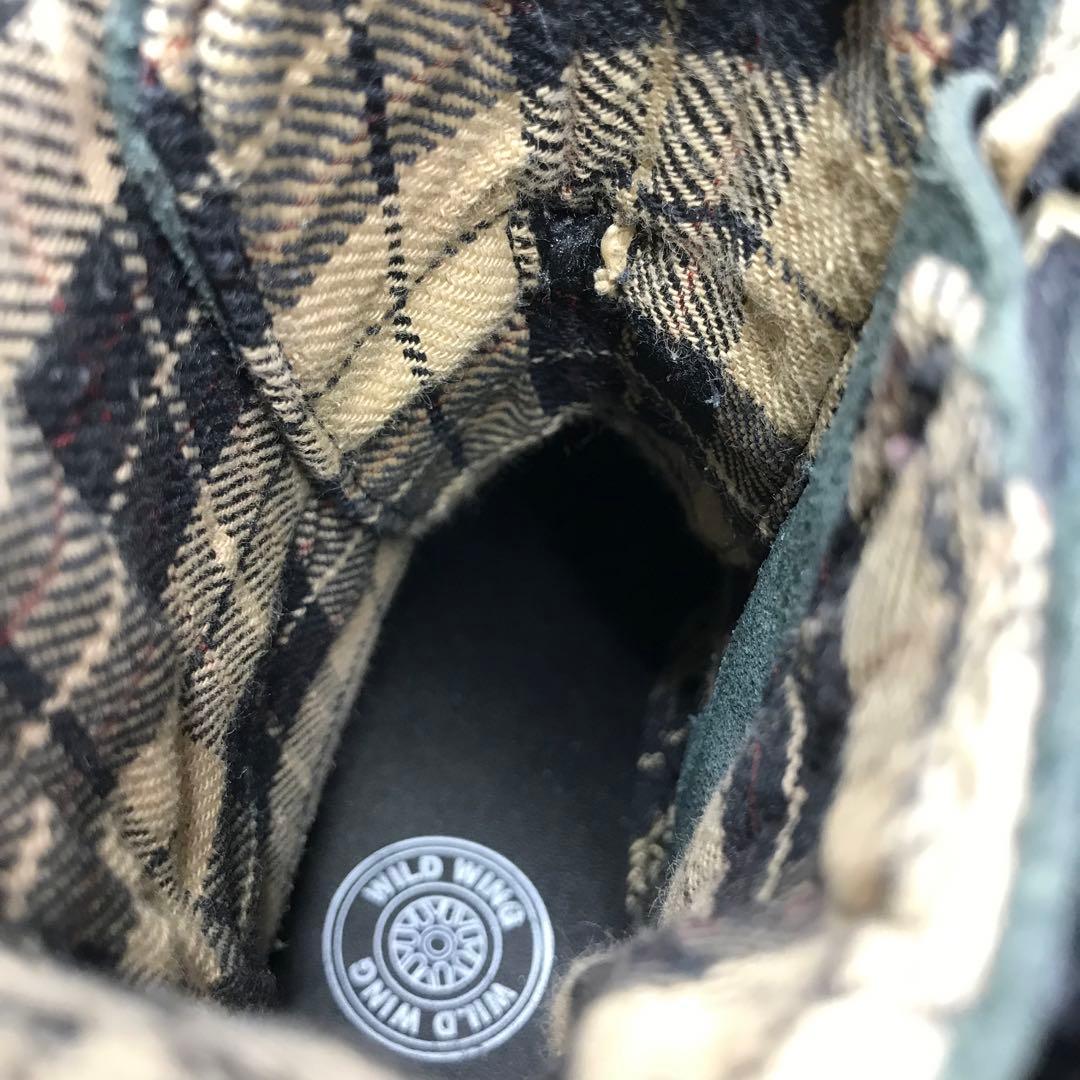 ワイルドウイング　ファルコン　レザー ブーツ厚底　バイクブーツ　ブラック