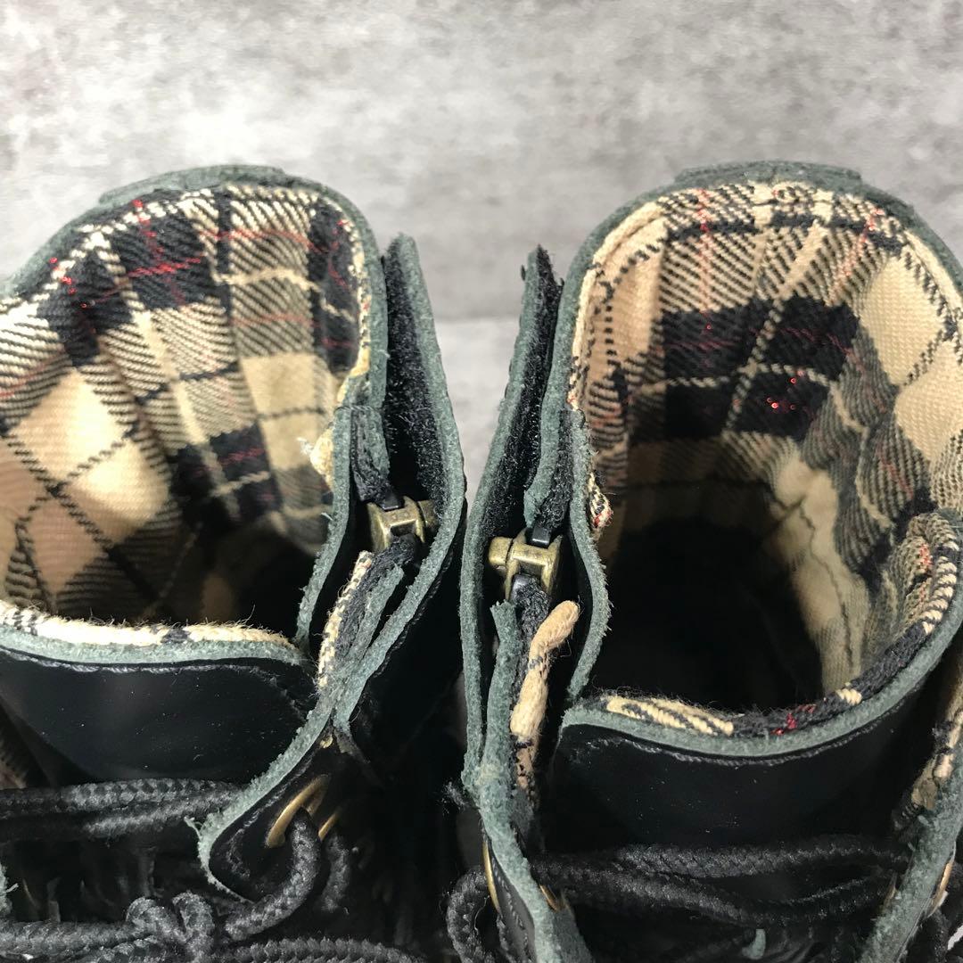 ワイルドウイング　ファルコン　レザー ブーツ厚底　バイクブーツ　ブラック