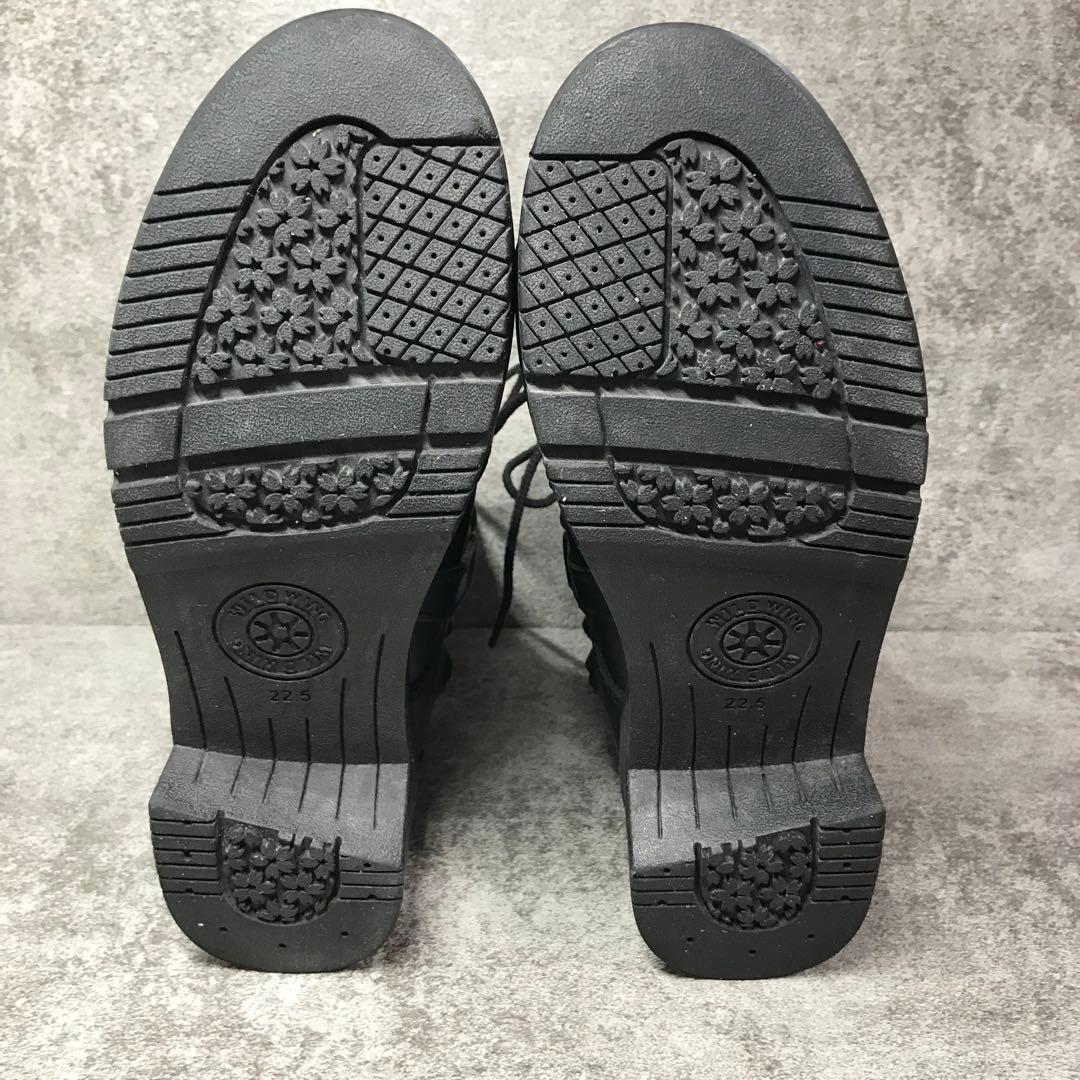 ワイルドウイング　ファルコン　レザー ブーツ厚底　バイクブーツ　ブラック