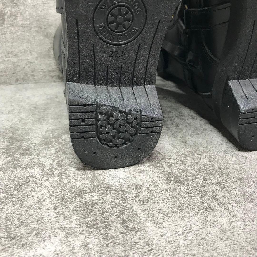 ワイルドウイング　ファルコン　レザー ブーツ厚底　バイクブーツ　ブラック