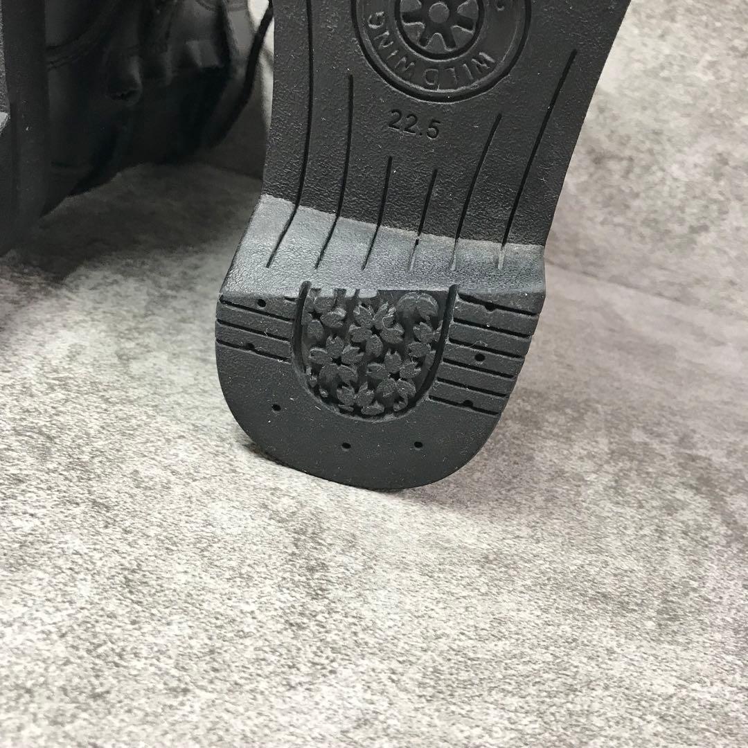 ワイルドウイング　ファルコン　レザー ブーツ厚底　バイクブーツ　ブラック