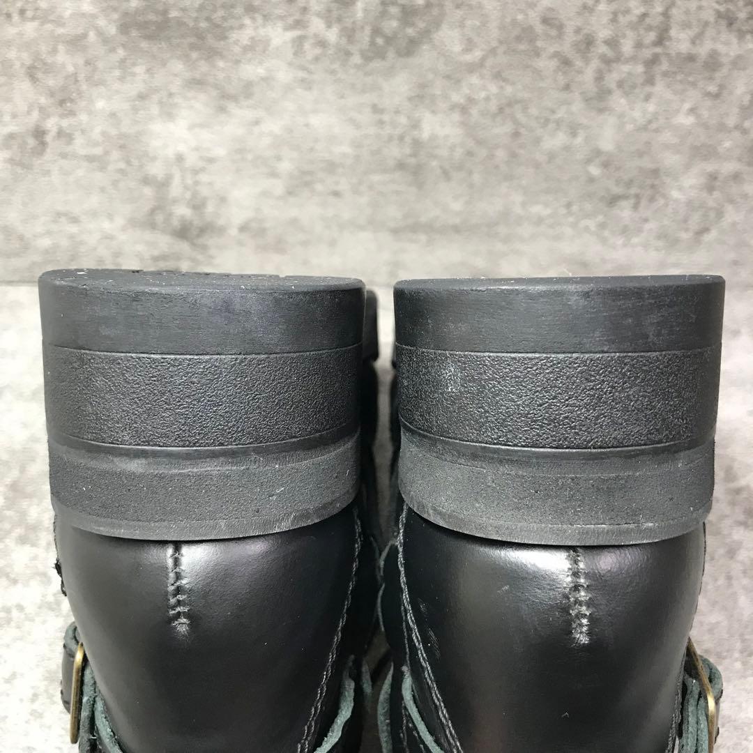 ワイルドウイング　ファルコン　レザー ブーツ厚底　バイクブーツ　ブラック